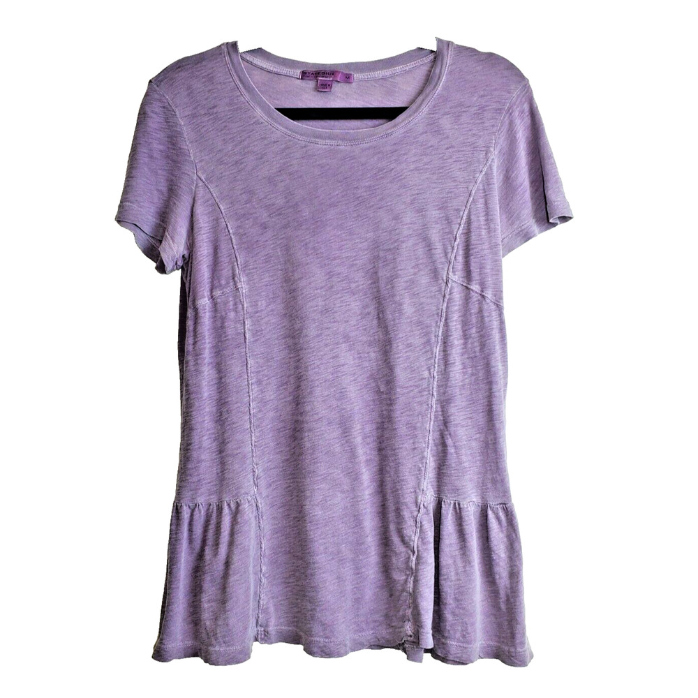 Stateside Anthropologie Womens Medium Supima Cotton Tee SOFTEST Top Peplum